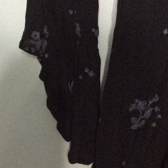 Free people black v neck dress size 0 - Picture 3 of 6